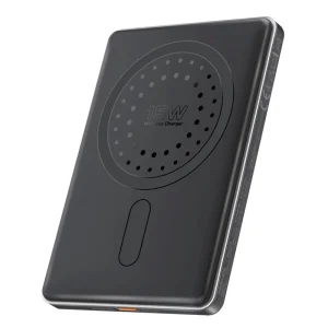 Promate 5000mAh Ultra-Slim Aluminum Crafted MagSafe Compatible Wireless Charging Power Bank