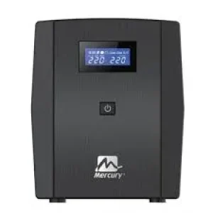 Mercury Elite 1000 Pro Smart Offline UPS – UK Plug, 1000VA/600W, 2 x Universal Sockets, 1 x 9Ah/12V Battery, USB Communication