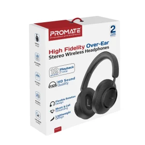 Promate High-Fidelity Stereo Over-Ear Wireless Headphones