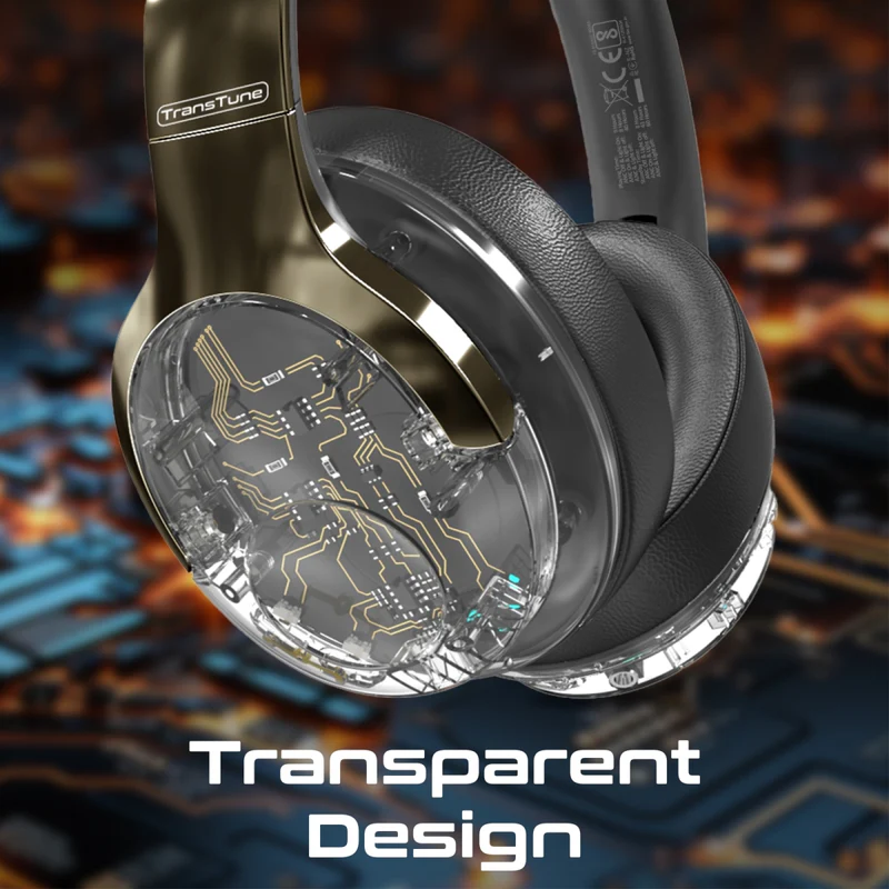Promate ANC Hi-Fi Stereo Wireless Headphones with RGB Lights - Image 3