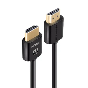 Promate HDMI Male to HDMI Male Cable with 3D, 4K@60Hz Ultra HD & Ethernet Support (5M Length)