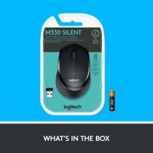 Logitech M330 Wireless Silent Plus Mouse (Black)