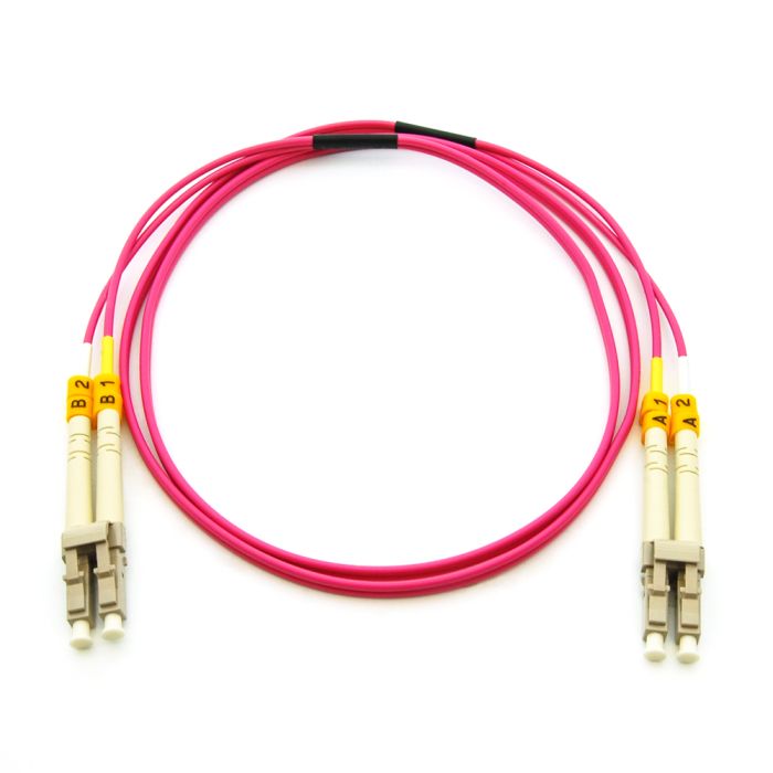 LC-LC OM4 Duplex UPC 3m Fiber Optic Patch Cable - Radox Technology