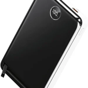 Lightwave 10,000mAh Magnetic Mobile Power Bank with Built-in Cables