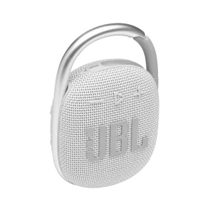JBL Clip 4 – Ultra‑Portable Waterproof Bluetooth Speaker (White)